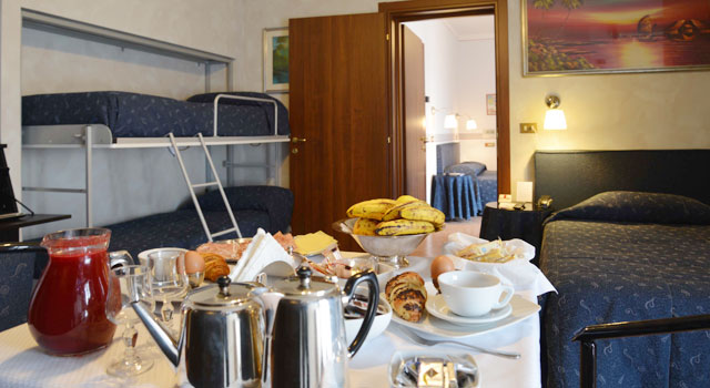 The hotel comforts, suitable for families